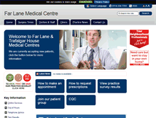 Tablet Screenshot of farlanemedicalcentre.co.uk